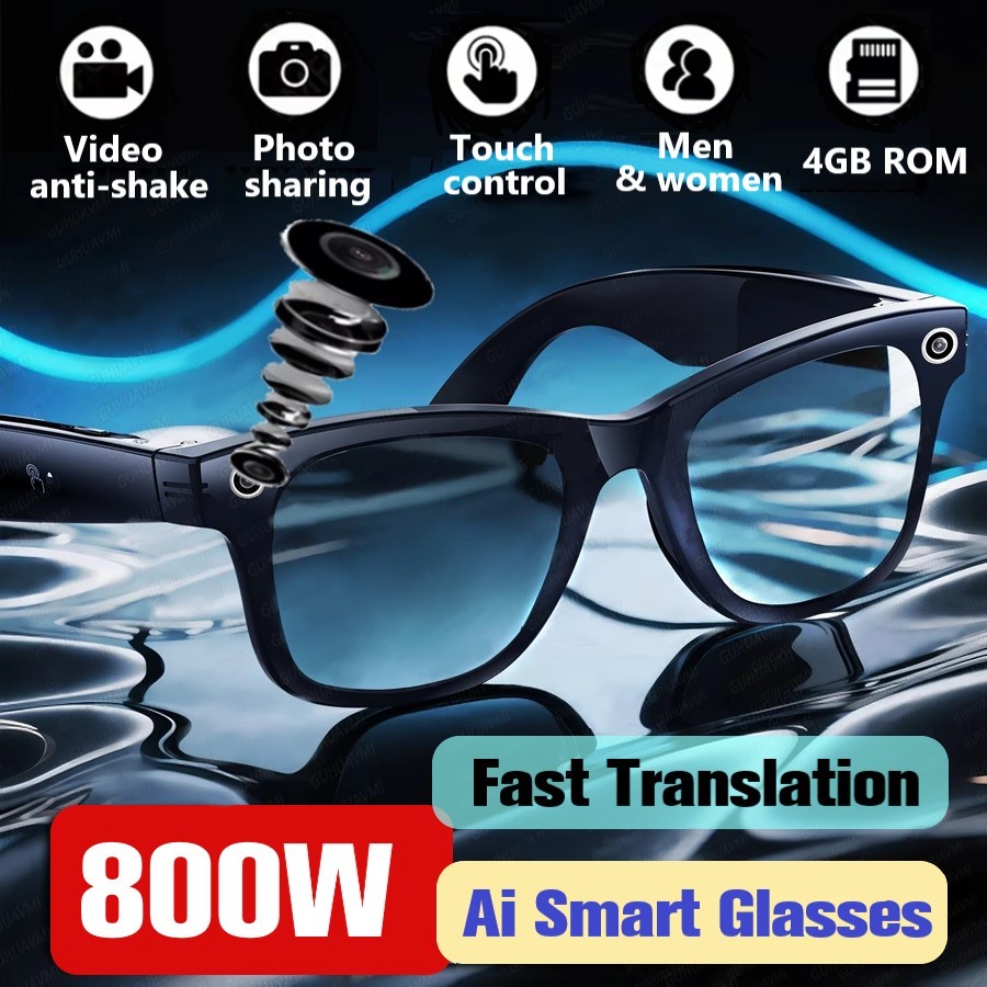 Audio Music To Video Ai - Lunettes de soleil intelligentes tendance avec