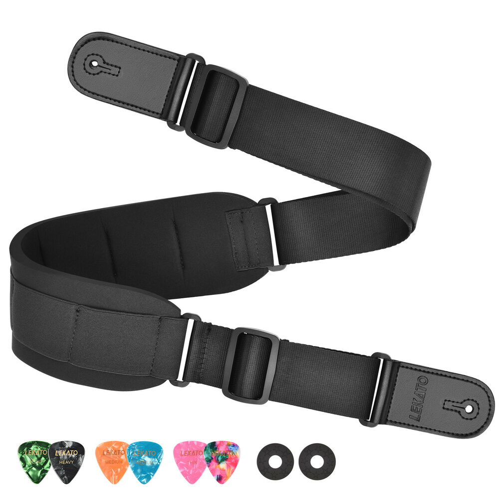 Guitar Strap Padded - LEKATO Ceinture de support de sangle