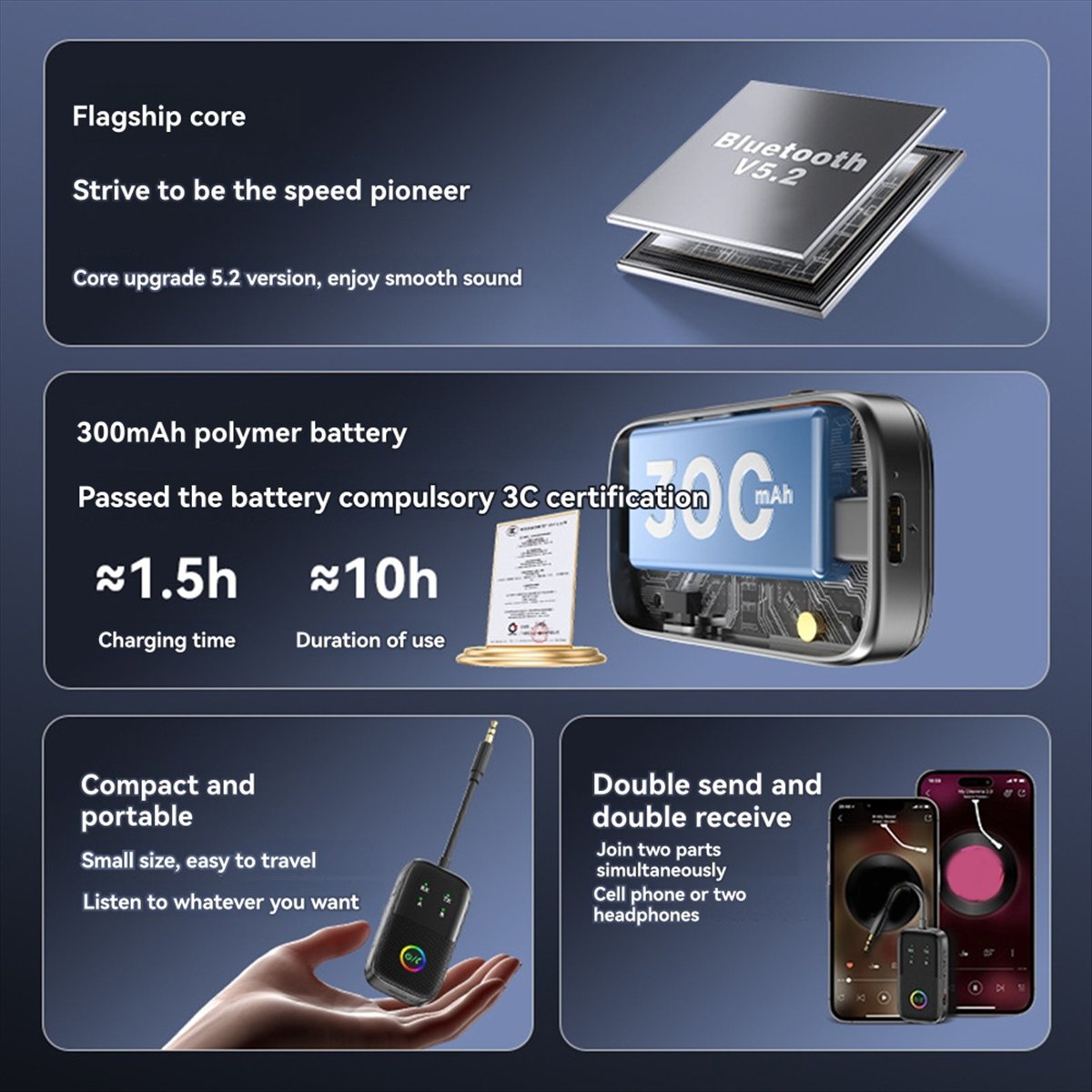 Adaptateur Audio Bluetooth 5.2 - Audio Music Player Pc avis et prix