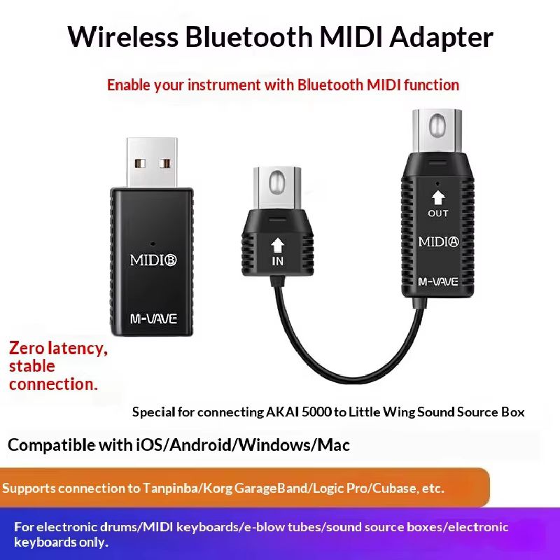 En stock, adaptateur MIDI sans - Audio Music Instrumental avis et prix