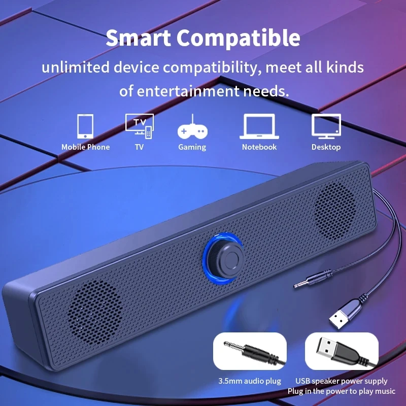 Barre De son ordinateur PC TV  - Audio Music System For Home avis et prix