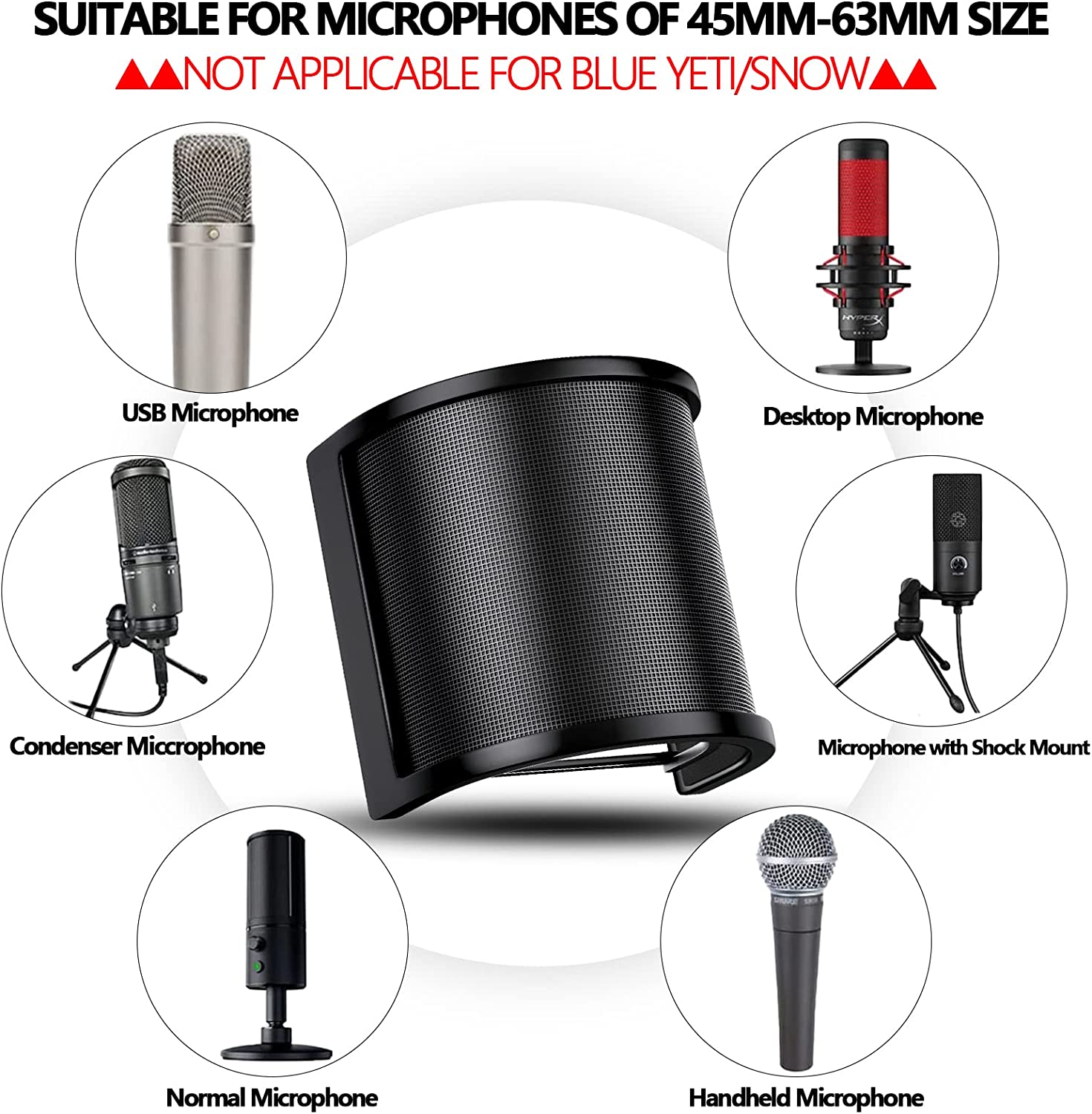 Filtre anti-pop universel pour - Recording Pop Filter avis et prix