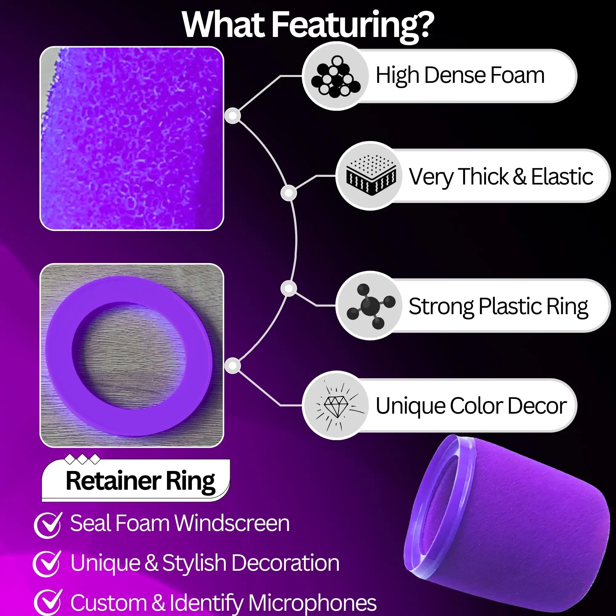Mousse anti-vent pour micropho - Recording Pop Filter avis et prix