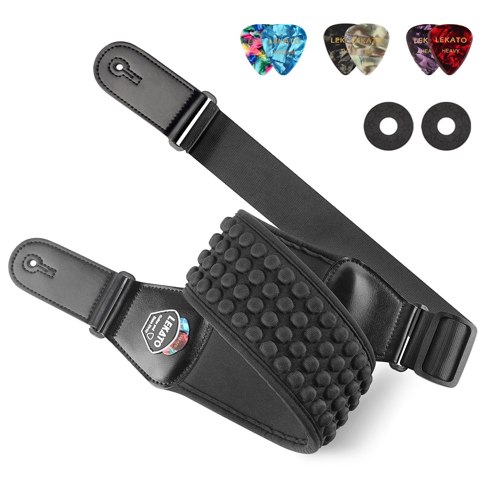 Lekato Pro Sangle de guitare – - Guitar Strap Padded avis et prix
