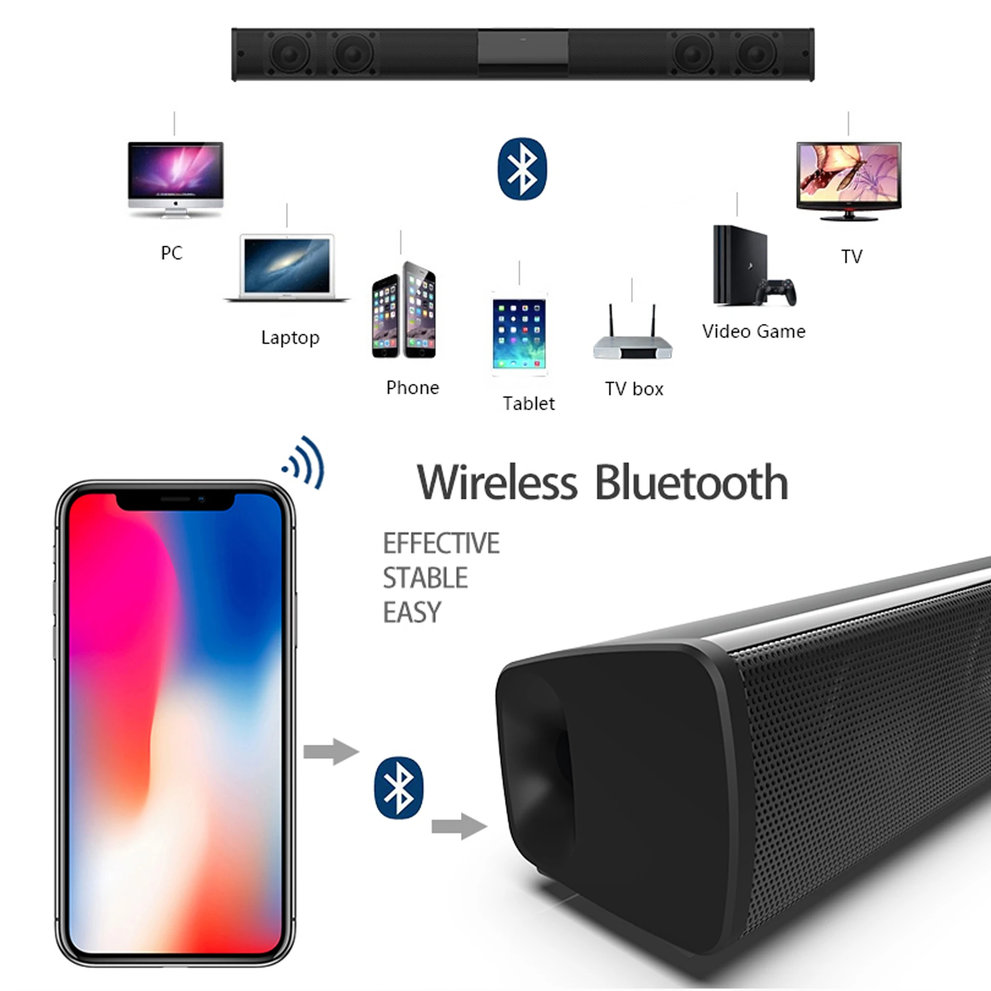 Barre de son haute puissance 4 - Audio Music System For Home avis et prix