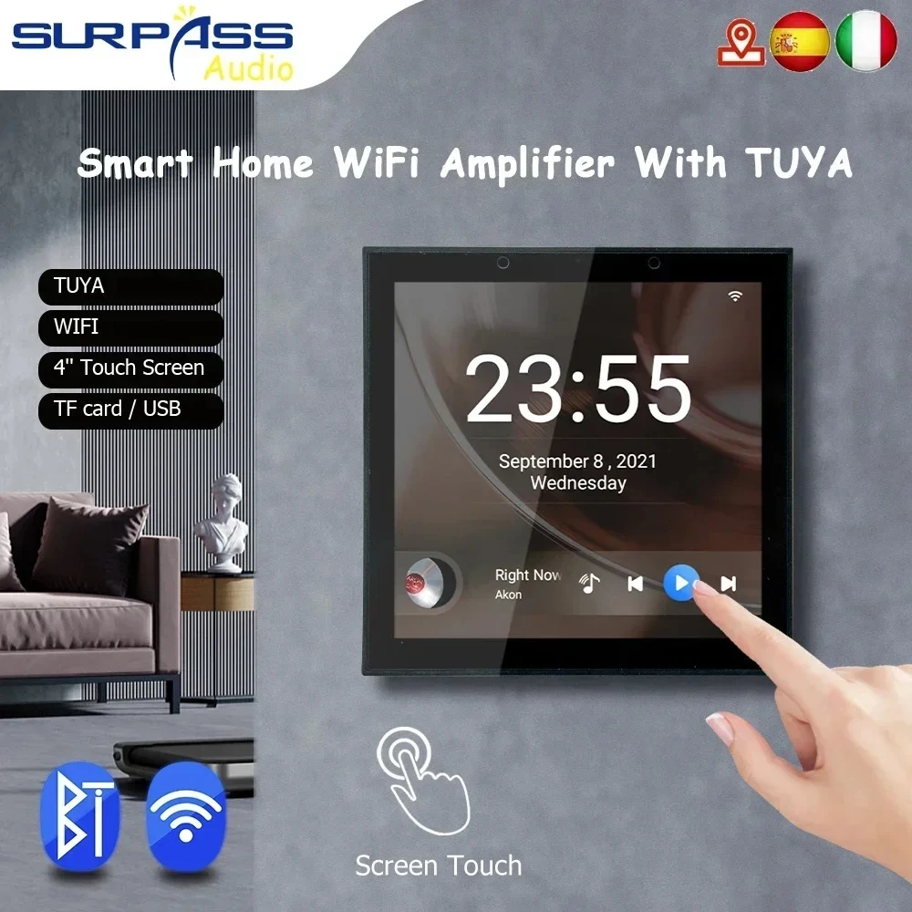 4 pouces intelligent TUYA WiFi - Audio Music System For Home avis et prix