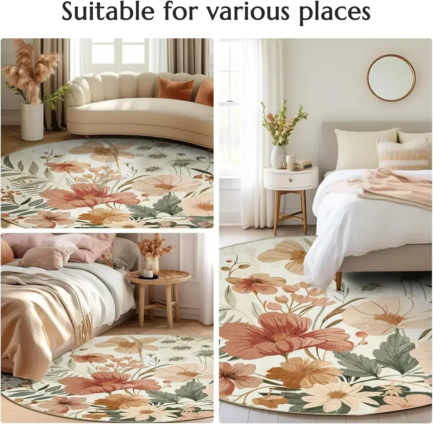 Tapis de porte rond avec motif - Audio Vibes Music avis et prix